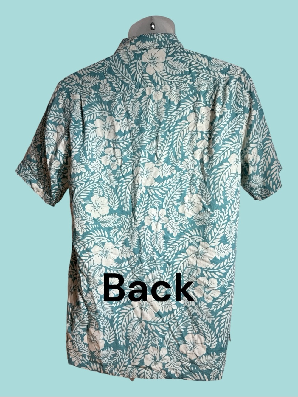 Club Room Men’s Tropical Pattern Silk Blend Short Sleeve Shirt Small - Picture 3 of 7